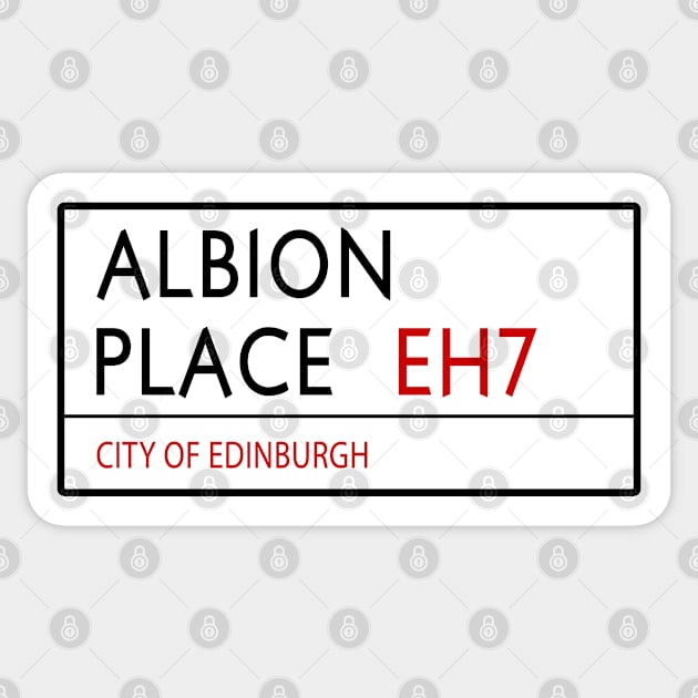 Albion Place (Hibernian) Sticker by Confusion101